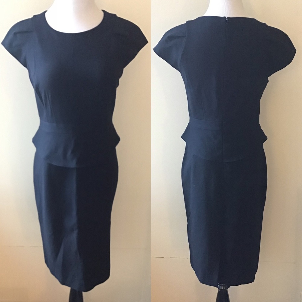 Classiques Entier Black Peplum Stretch Dress 6